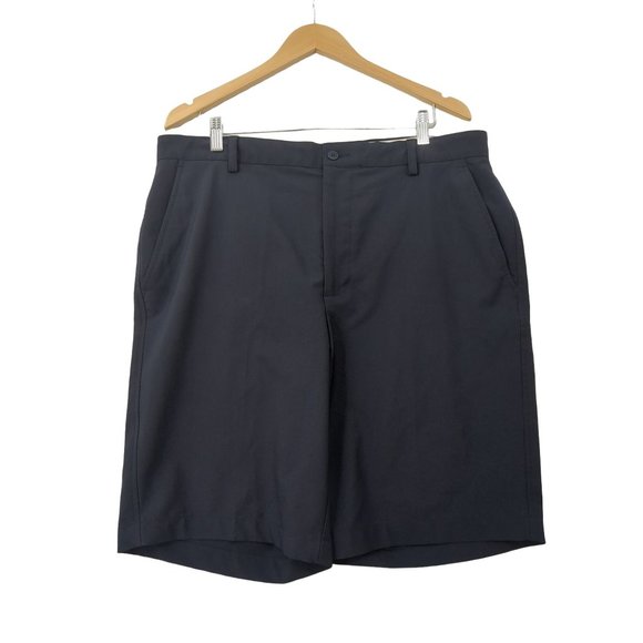 FootJoy Golf Shorts Chino Flat Front Mens 36 Navy Blue - Picture 1 of 7